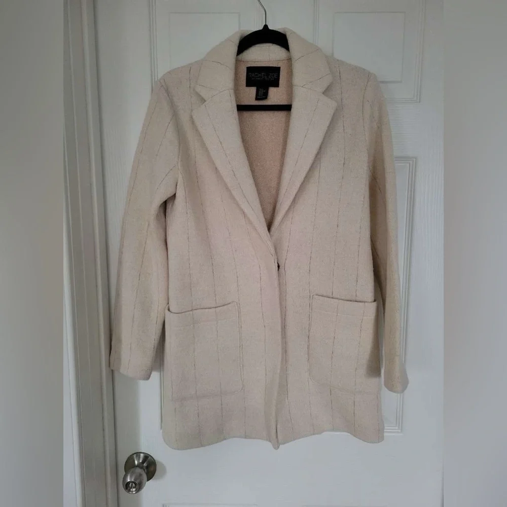 Rachel Zoe Beige Blazer Coat